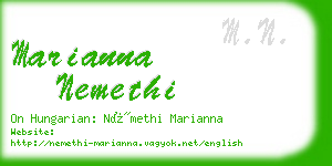 marianna nemethi business card